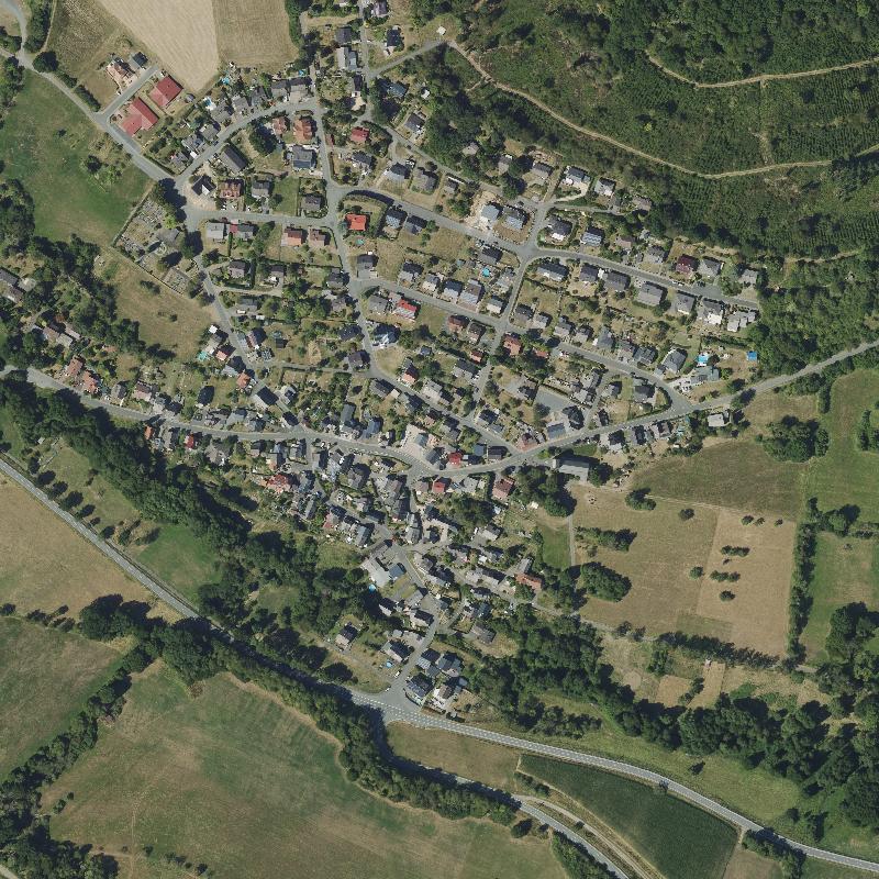 Die Lage von Probbach im Orthofoto