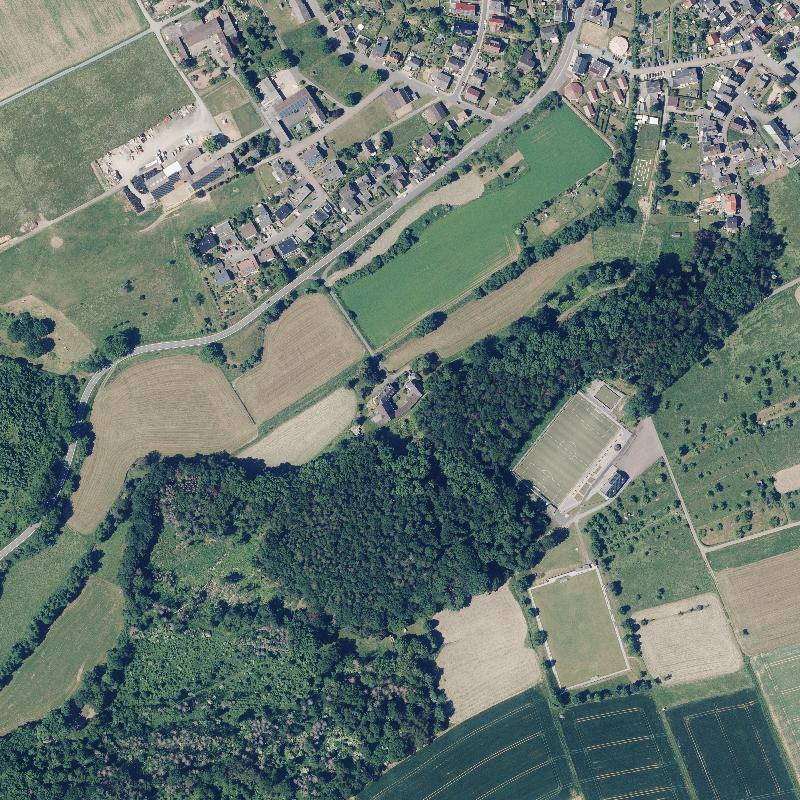 Die Lage von Untermühle im Orthofoto