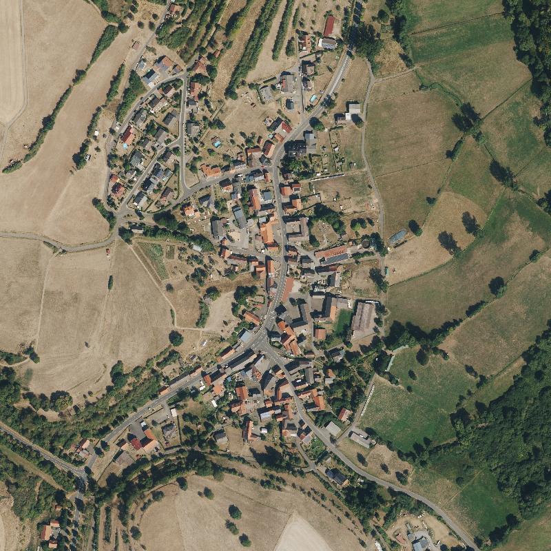 Die Lage von Ermenrod im Orthofoto