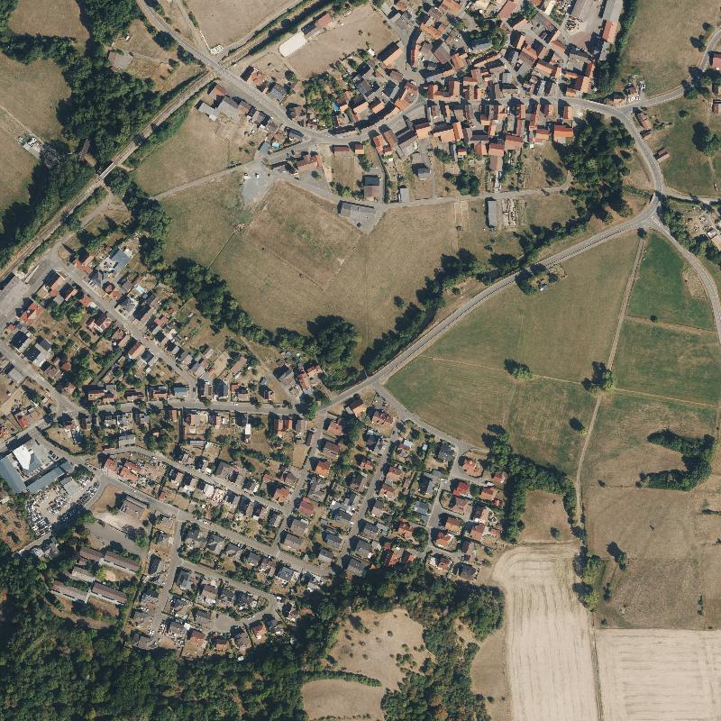 Die Lage von Rössel-Mühle im Orthofoto