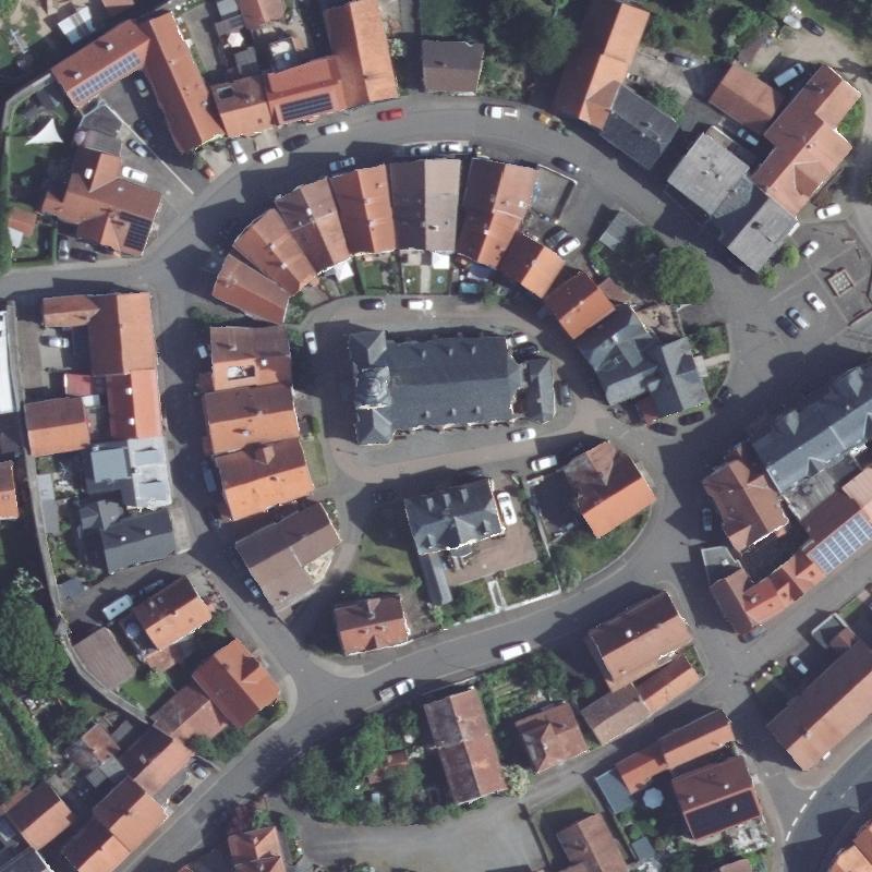 Die Lage von Herbstein, Kongregation der Schwestern von der göttlichen Vorsehung (Mainzer Schwestern) im Orthofoto