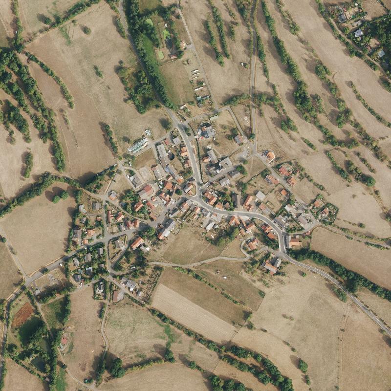 Die Lage von Kölzenhain im Orthofoto