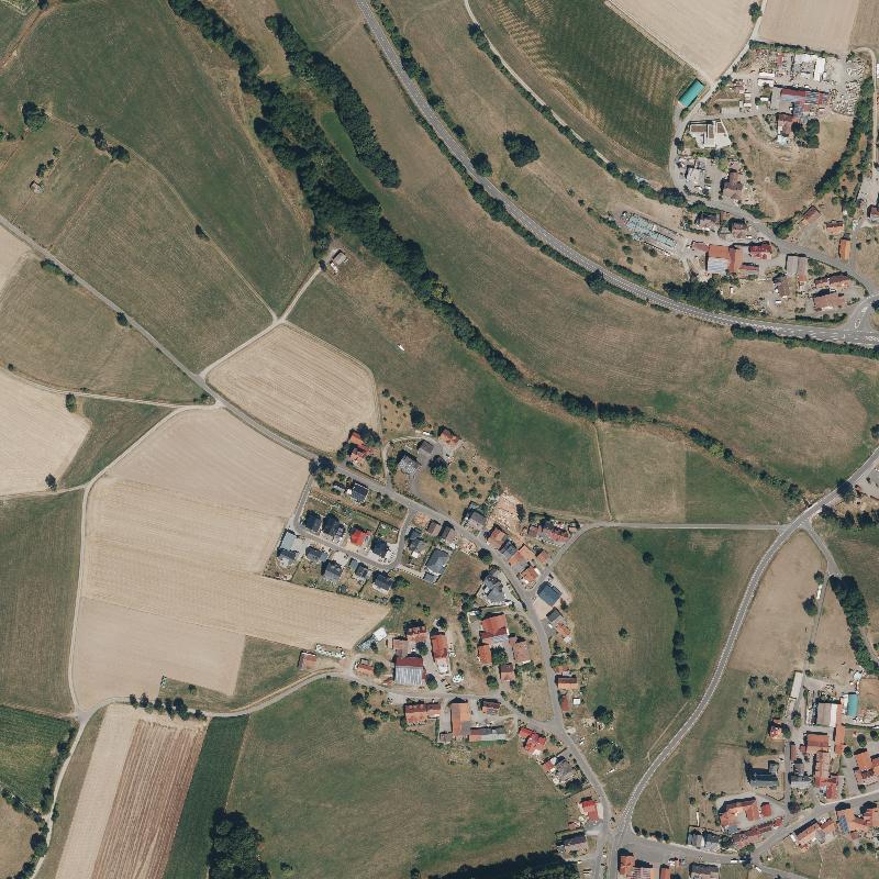 Die Lage von Mosenmühle im Orthofoto