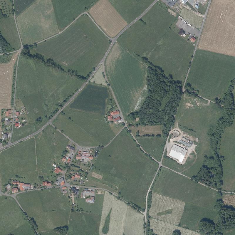 Die Lage von Tannenhof im Orthofoto