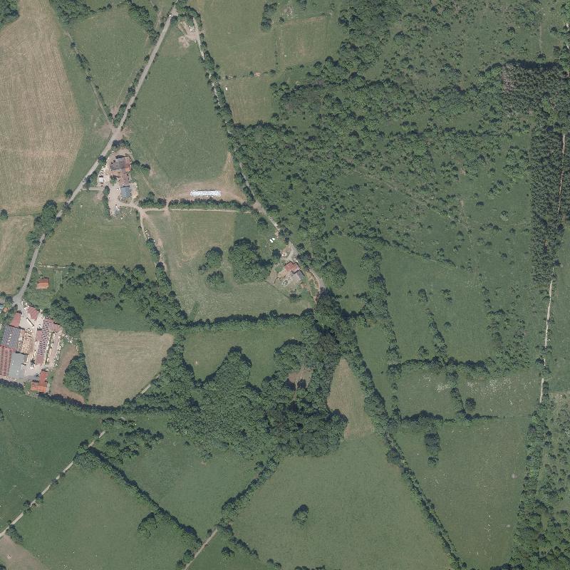 Die Lage von Oberbarnstein im Orthofoto