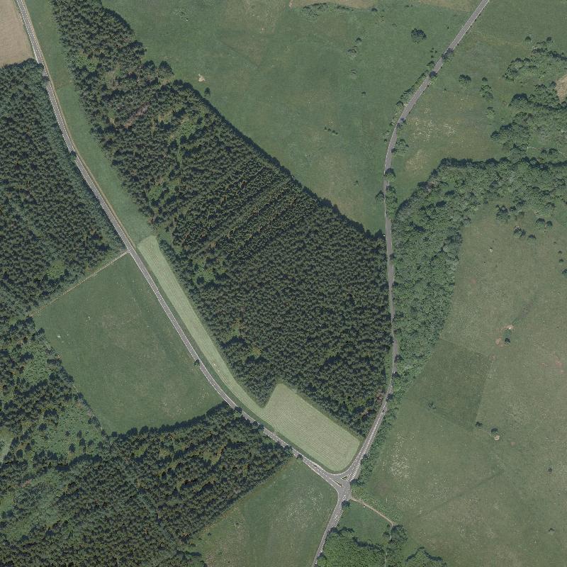 Die Lage von Glashütte im Orthofoto