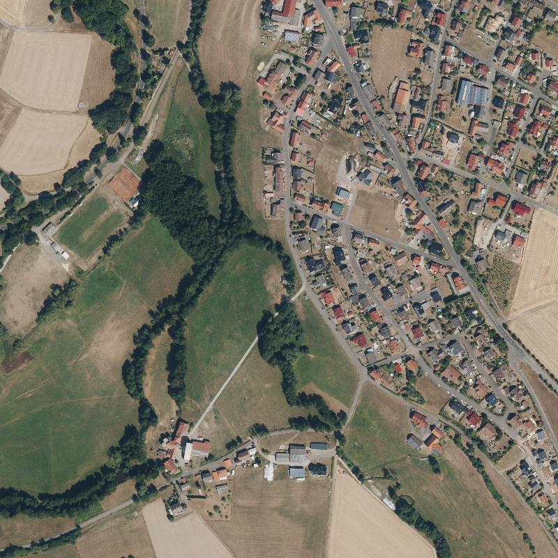 Die Lage von Lütterhof im Orthofoto