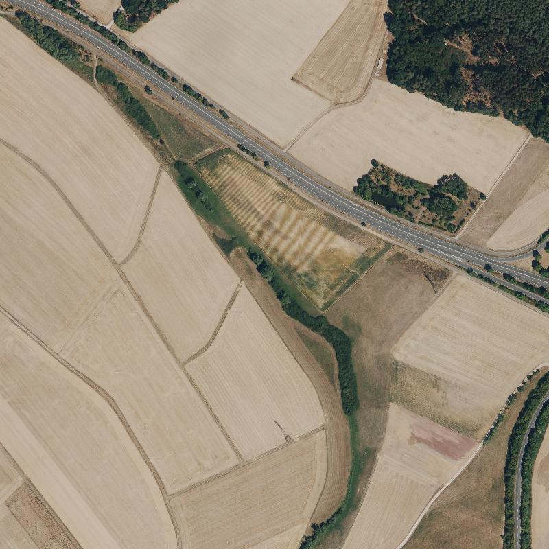 Die Lage von Linden im Orthofoto