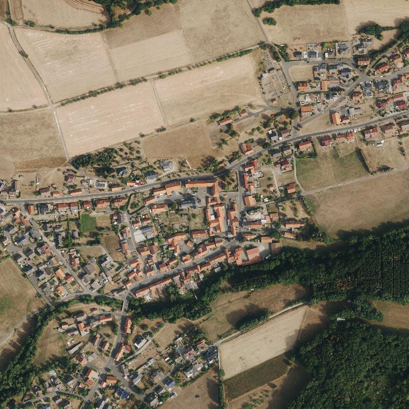 Die Lage von Staken im Orthofoto