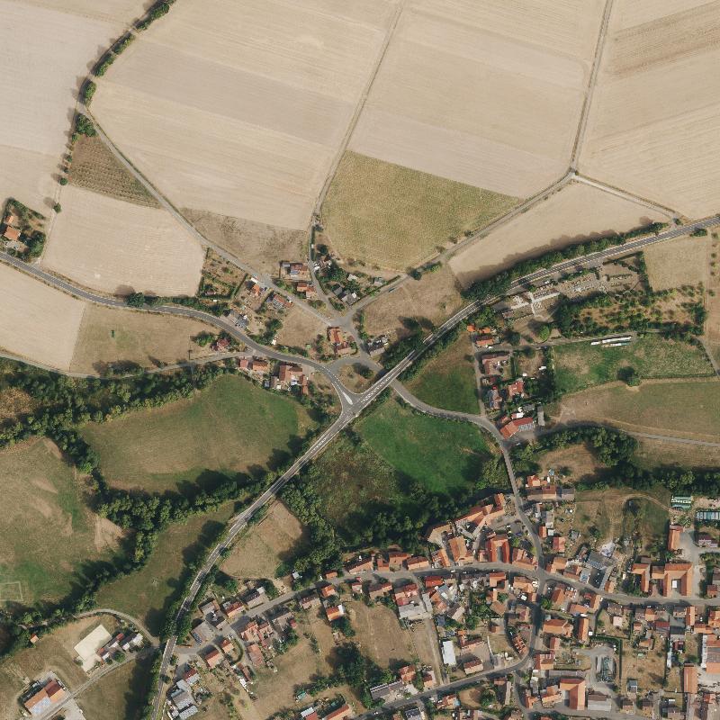 Die Lage von Struthhof im Orthofoto