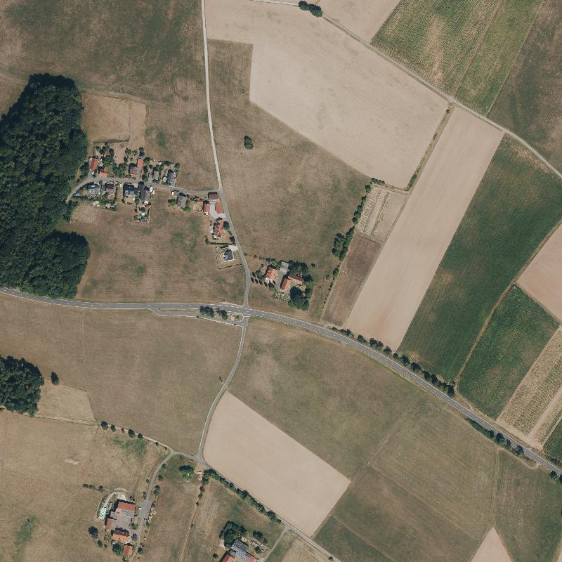 Die Lage von Knottenhof im Orthofoto