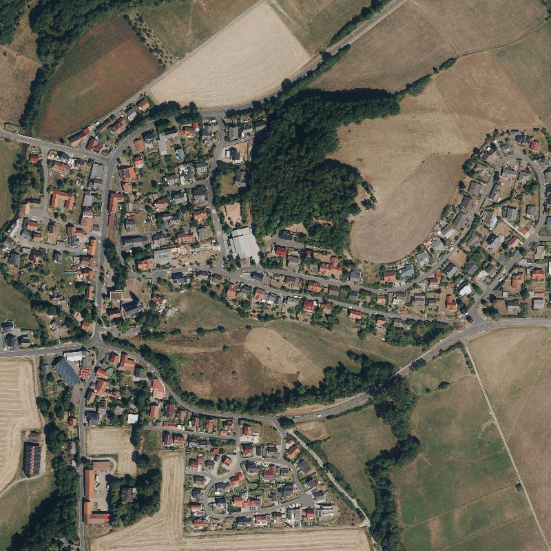 Die Lage von Margretenhaun im Orthofoto