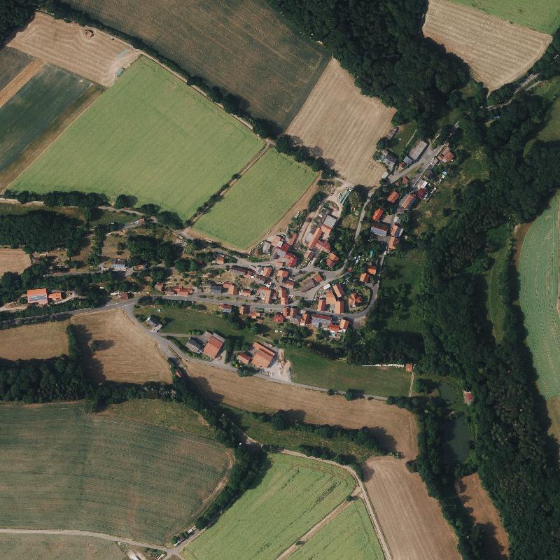 Die Lage von Kruspis im Orthofoto
