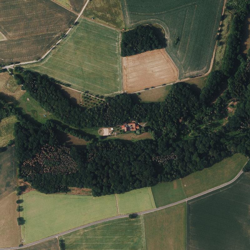 Die Lage von Paßmühle im Orthofoto