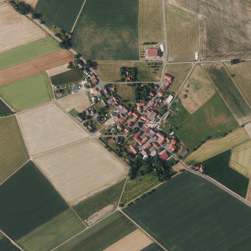 Die Lage von Wetzlos im Orthofoto