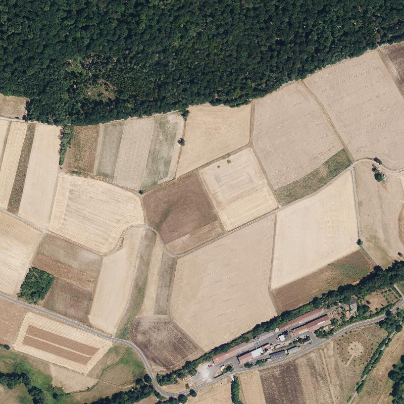 Die Lage von Rumpelskirche im Orthofoto