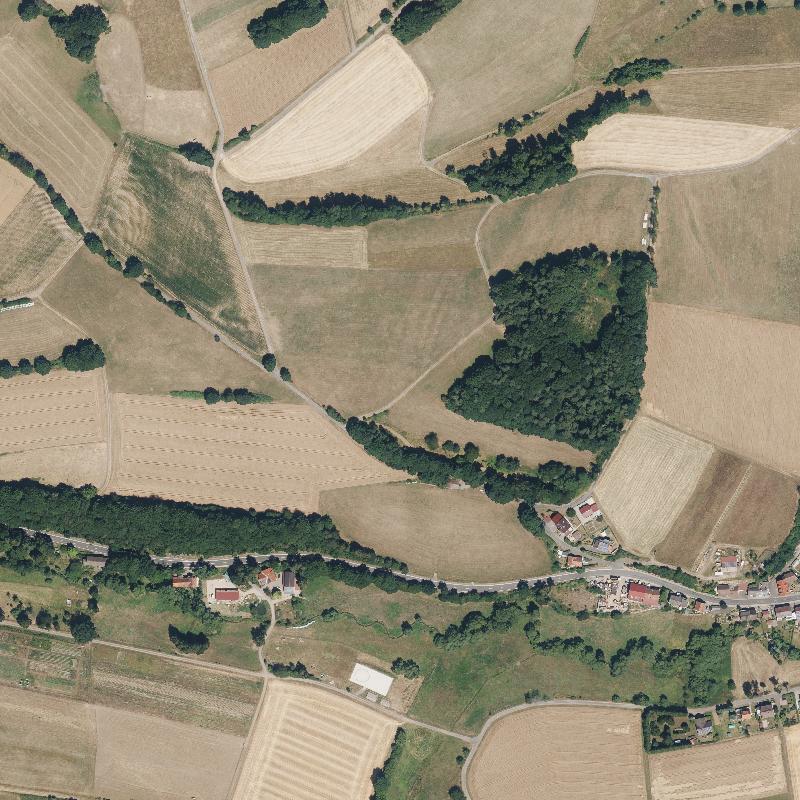 Die Lage von Eichmühle im Orthofoto