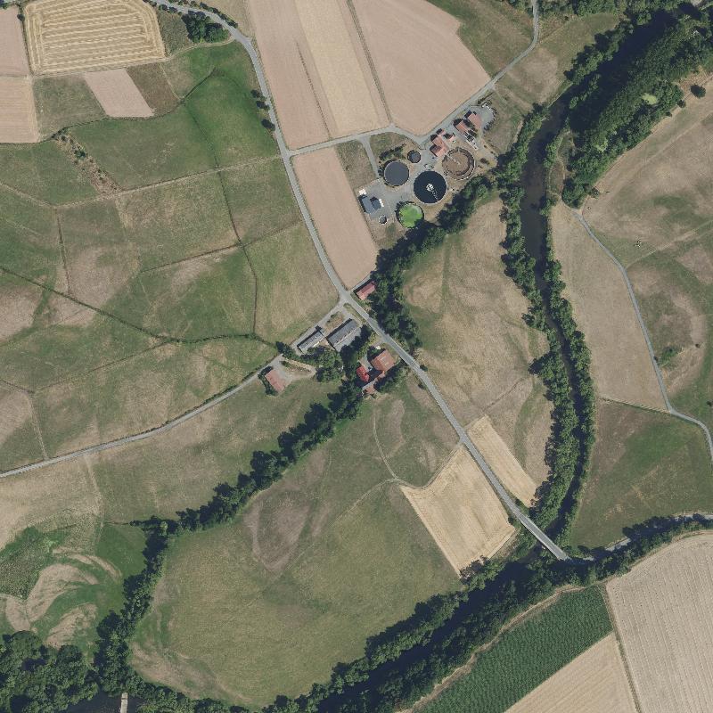 Die Lage von Hatzbachmühle im Orthofoto