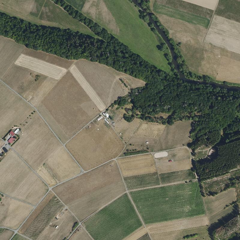 Die Lage von Wadenfeld im Orthofoto