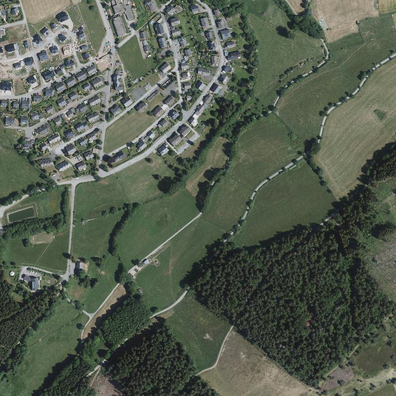 Die Lage von Otmarkusen im Orthofoto