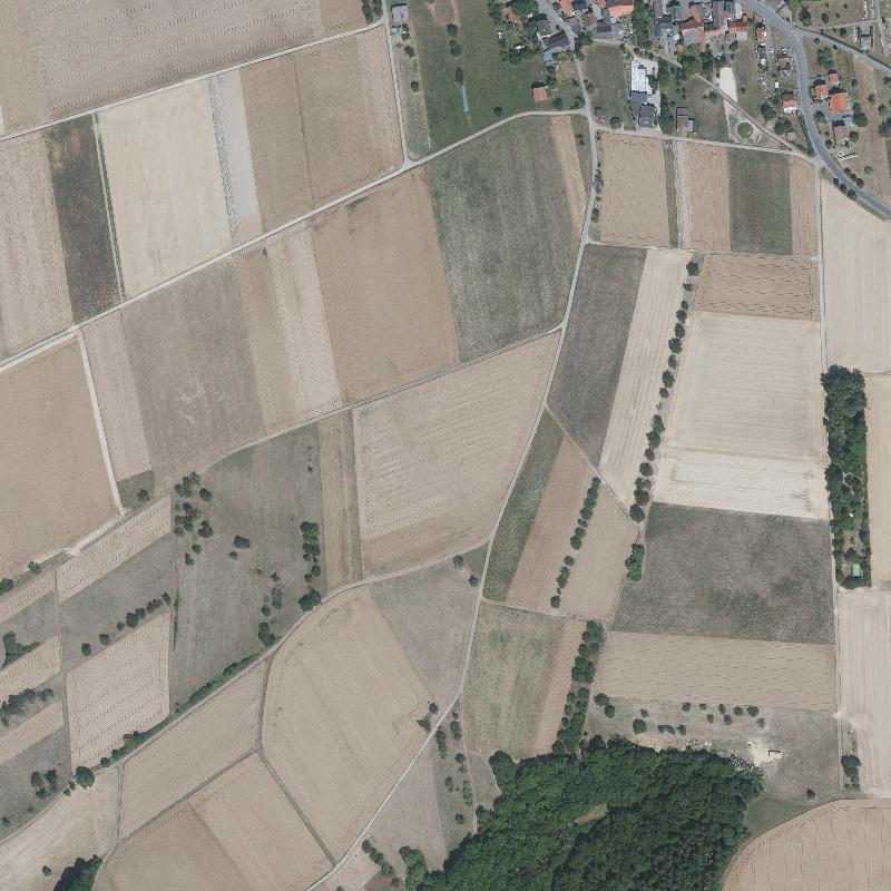Die Lage von Ramshausen im Orthofoto