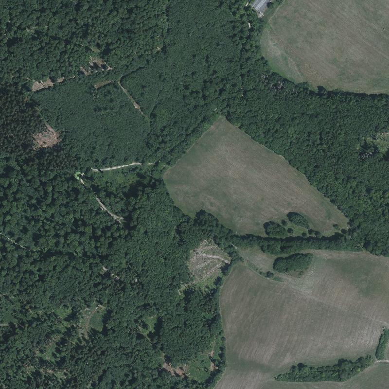 Die Lage von Haukerode im Orthofoto