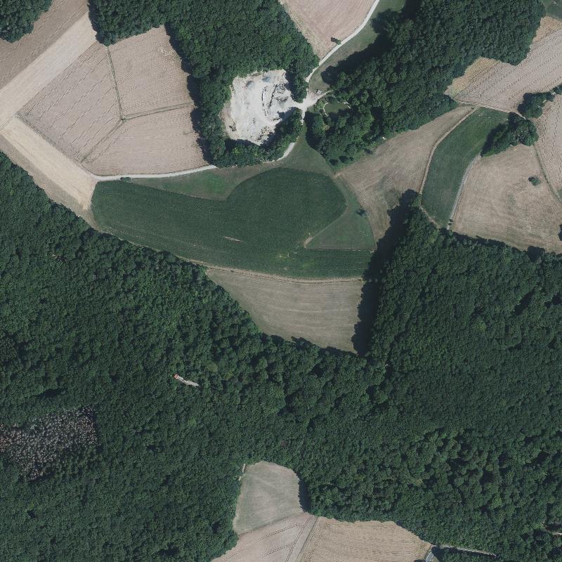 Die Lage von Wermitterode im Orthofoto