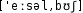 Grafik mit phonetischer Transkription des Belegs