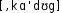 Grafik mit phonetischer Transkription des Belegs