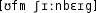 Grafik mit phonetischer Transkription des Belegs
