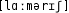 Grafik mit phonetischer Transkription des Belegs