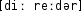 Grafik mit phonetischer Transkription des Belegs