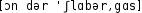 Grafik mit phonetischer Transkription des Belegs
