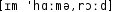 Grafik mit phonetischer Transkription des Belegs