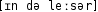 Grafik mit phonetischer Transkription des Belegs
