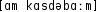 Grafik mit phonetischer Transkription des Belegs