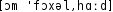 Grafik mit phonetischer Transkription des Belegs