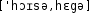 Grafik mit phonetischer Transkription des Belegs