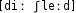 Grafik mit phonetischer Transkription des Belegs