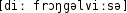 Grafik mit phonetischer Transkription des Belegs