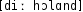Grafik mit phonetischer Transkription des Belegs