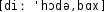 Grafik mit phonetischer Transkription des Belegs
