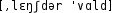 Grafik mit phonetischer Transkription des Belegs