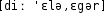 Grafik mit phonetischer Transkription des Belegs