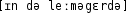 Grafik mit phonetischer Transkription des Belegs
