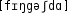 Grafik mit phonetischer Transkription des Belegs