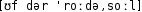 Grafik mit phonetischer Transkription des Belegs