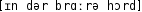 Grafik mit phonetischer Transkription des Belegs