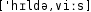 Grafik mit phonetischer Transkription des Belegs