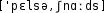 Grafik mit phonetischer Transkription des Belegs